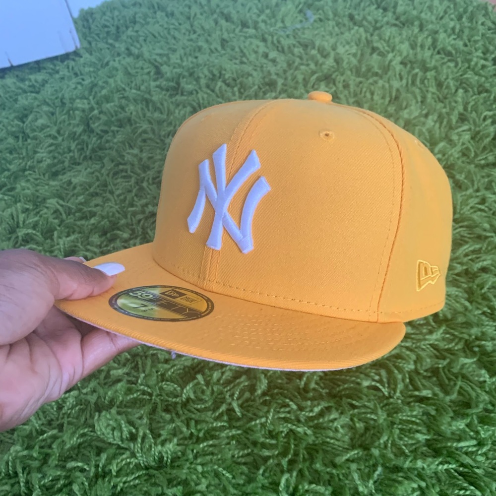 Taxi Yellow New York Yankee Fitted Cap/Hat